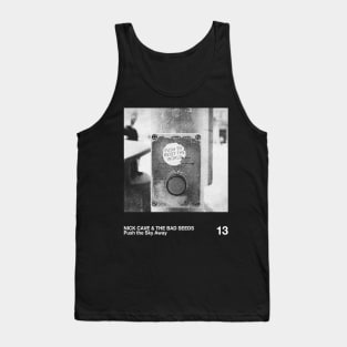 Nick Cave & The Bad Seeds  - Artwork 90's Design || Vintage Black & White 90s Tank Top